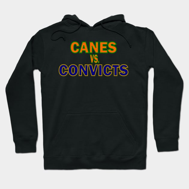 Canes vs. Convicts Hoodie by Retro Sports